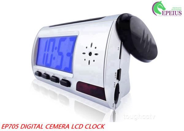 Cheap Voice Recording Wifi Camera Clock With Remote Controller / 1280 * 960 Resolution for sale