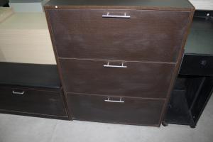 Beautiful Mix Color Particle Board Shoe Rack With Handle And Edgehand Handware