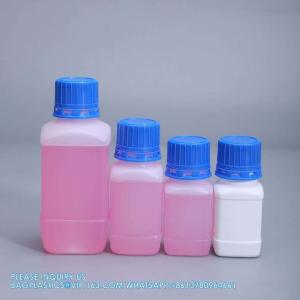 China 100ml Reagent Plastic Bottle White Empty HDPE Bottles With Inner Cover For Chemical Liquid Powder Storage on sale