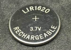 China Rechargeable  LIR1620	Li Ion Button Cell 15mAh For Smart Wearable Device on sale