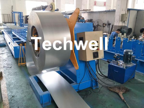 Cheap Hydraulic Or Automatic Decoiler Machine With Automatically Uncoiling , Hydraulic Expanding , Tension for sale