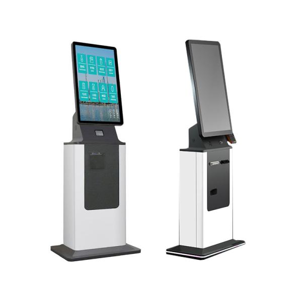 Cheap Capacitive Touch 10 Point Self Service Payment Kiosk with Passport Reader and Optional RFID for sale
