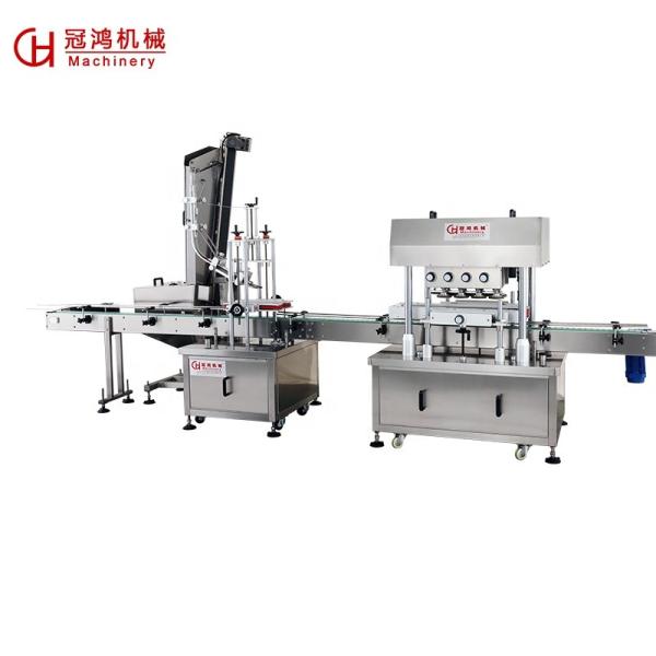 Cheap PLC Controlled Straight Linear Capping Machine for Smooth and Precise Bottle Capping for sale
