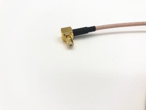 Best MCX Right Angle Plug To MMCX Right Angle Plug RF Cable Assembly RG 178 wholesale