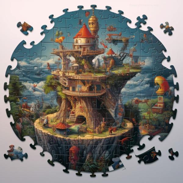 Cheap Cardboard Educational Jigsaw Puzzle For Problem Solving Skills for sale