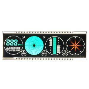 White Blue Backlight Monochrome LCD Screen VATN With Green Red Silk Printing