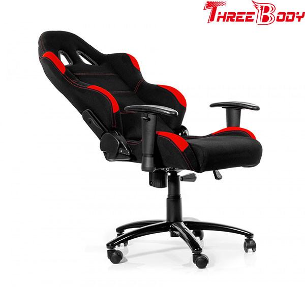 Cheap Big Loading Capacity Race Car Gaming Chair , Red And Black Computer Chair for sale