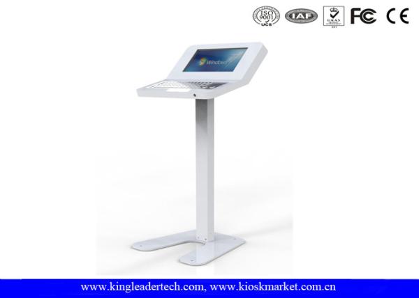 Cheap Customized Simple Information Kiosk Touch Screen With Rugged Metal Keyboard for sale
