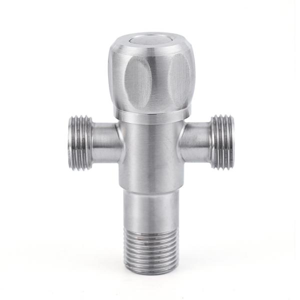Cheap 1/2"X1/2" 2 Way Angle Valve Stainless Steel Explosion Proof Angle Valve Dual Output for sale