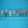 1:42 color normal scale figures-scale people,model figures architectural model figures for sale