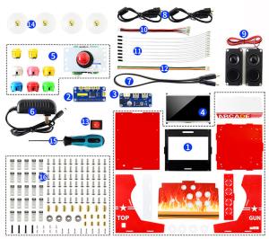 China Arcade Arcylic Flat Pack Kit For Raspberry pie-10.1-Inch IPS screen on sale