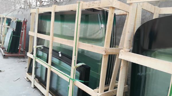 Cheap Tempered Bus Windshield Replacement , Custom Bus Glass Replacement Precise Design for sale