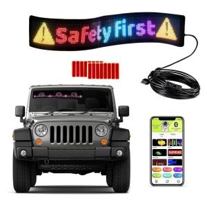 China Newest Phone App Control Editable Content Moving Message LED Display for Car Billboard on sale