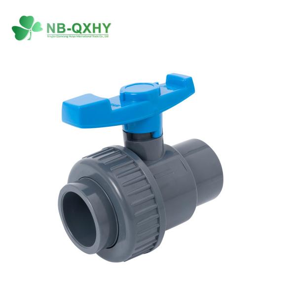 Cheap Long Service Life PVC Ball Valve with ISO9001 Certificate and DIN Ture Union for sale