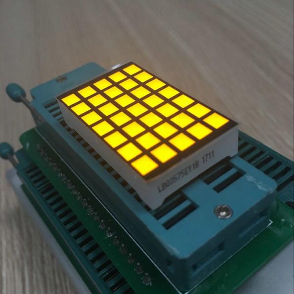 5x7 Dot Matrix LED Display With Reverse Voltage Of 5V And Connection Row Anode