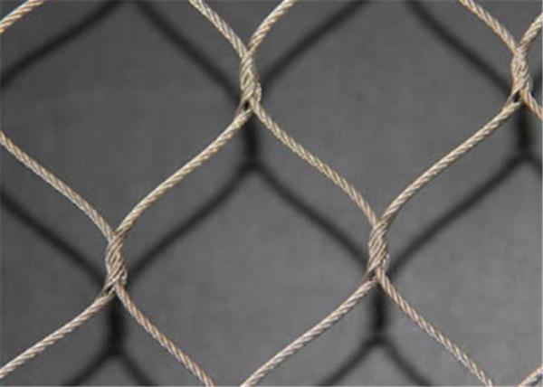 Cheap High Tensile Strength SS Wire Rope Mesh , Safety Stainless Steel Rope Net for sale