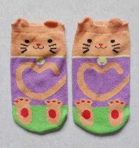 Soft thermal knitted children/Kid′s 3D 100% cute cotton Socks