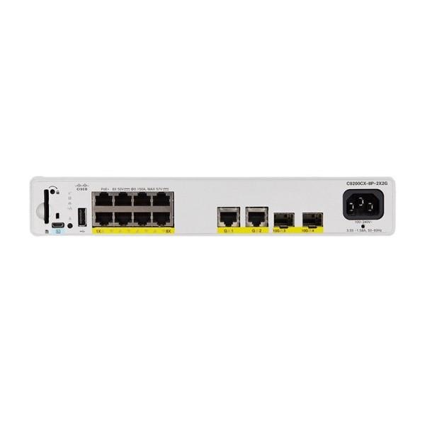 Compact Cisco Switch With 8x PoE+ & 10G Uplinks C9200CX For Secure Edge