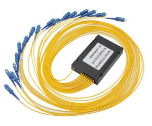 China 1X16 ABS Box Fiber Optic Coupler Splitter 2.0mm Cable And SC PC Connector on sale