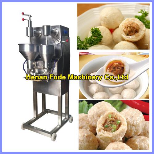 Cheap Automatic stuffing meatball forming machine , stuffed fish ball making machine for sale