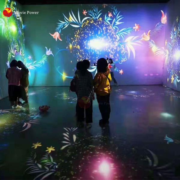 Cheap Children Coin Operated AR Magic Interactive Floor Projector Game For Kids for sale