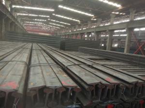 China DIN 536 A100 Crane Rail , Train Rail Steel 12m 10m Size 900A Material on sale