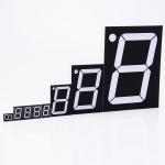 Multicolor Available 7 Segment Numeric Display Gray Face White Segment