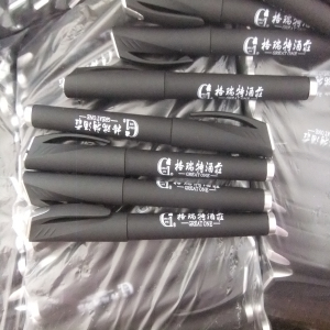 Gel pen,Promotional gel-ink pen with cap,Metallic rubber gel-ink pen,Gift roller pen