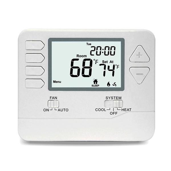Cheap Digital Home 7 Day Programmable Thermostat With Large LCD Screen Battery Operated for sale