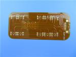 Double Sided Flexible Printed Circuit (FPC) Built on 2oz Polyimide With Gold