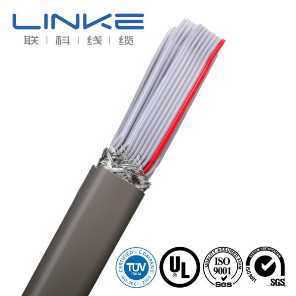 Cheap 1000V 50 Cores Tinned Copper with Shield TPU Flat Cable Material Shape Flat Wire for sale