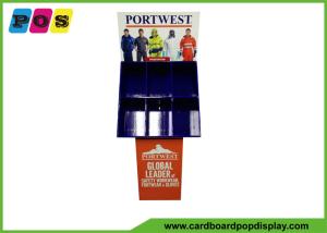 China Full Color Printed  PDQ Retail Display For Safety Workware , Footware , Gloves POC036 on sale