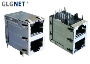 China 1000Base T 2x1 RJ45 Ethernet Jack With Magnetics IEEE 802.3ab Standards on sale