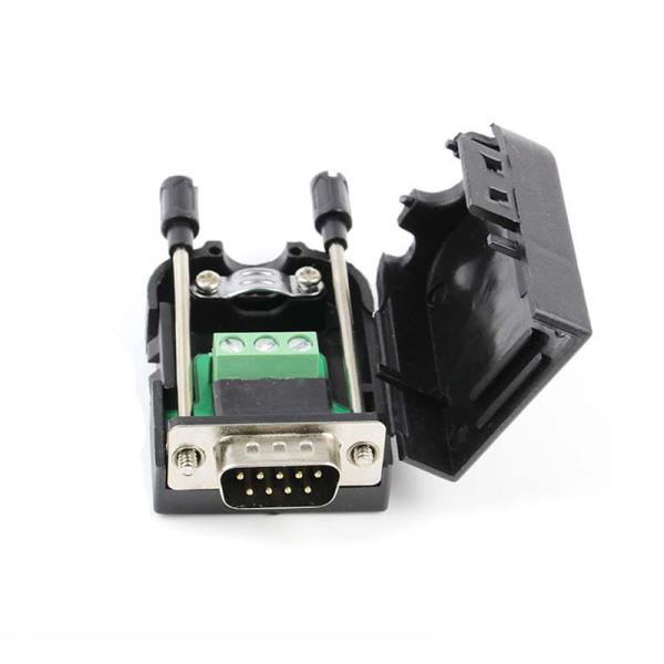 Cheap DB9 D Sub 9 Pin RS232 Serial Port Connectors to 3-pin Terminal Blocks Adapter for sale