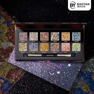 Pearlescent Fine Flash Glitter Eyeshadow Palette Colorful GMP Certificated