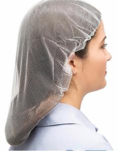 China Dustproof Disposable Hair Nets Nylon Mesh Bouffant Hat For Hotel Laboratory on sale