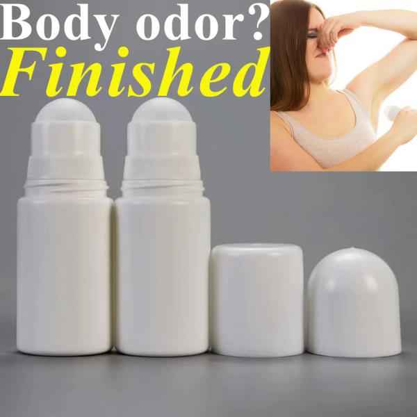 Cheap HDPE Plastic Roller Bottles 50ml 60ml Refillable Roll On Deodorant Bottle for sale