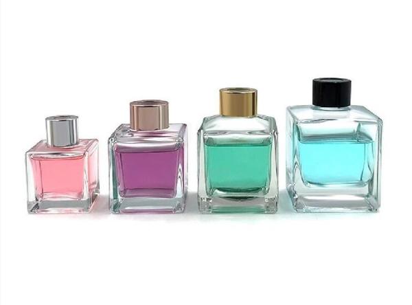 Cheap Square Glass Diffuser Bottles / 50ml 80ml 100ml Aroma Reed Diffuser Bottles for sale