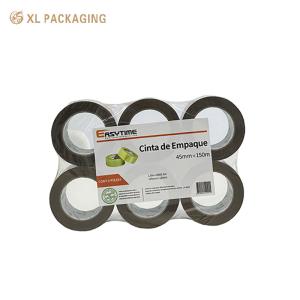 Custom Printed Shipping Box OPP Tape Self Adhesive Transparent Invisible Duct Bopp Clear Package Tape Jumbo Roll