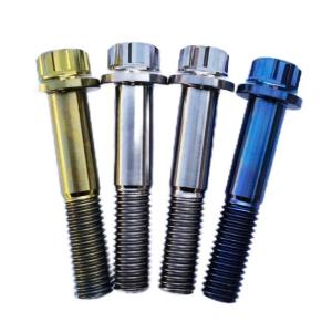 China Titanium Alloy Flange Bolts Screws Customized Modified Titanium Bolts on sale