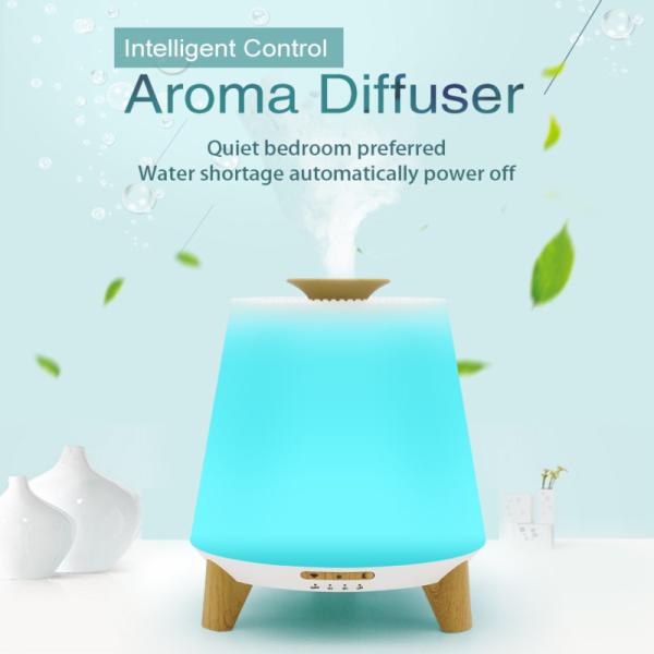Cheap 300ml Smart Bluetooth Speaker Diffusers for Essential Oils Cool Mist Humidifier Aroma Essential Oil Diffuser for sale