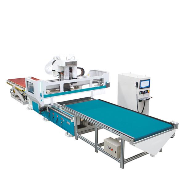 Cheap Production Line CNC Router Wood Working Automatic Loading And Unloading Nesting Machine For CNC Furniture Cabinet for sale