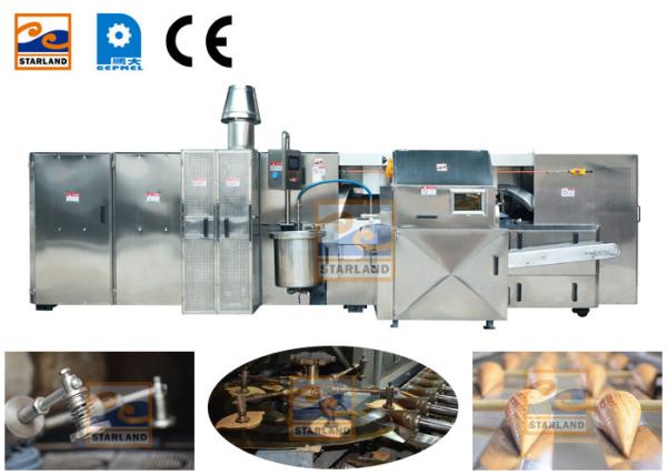 Cheap 380V Waffle Crispy Ice Cream Cone Production Line Driven By 3 Phase Power for sale