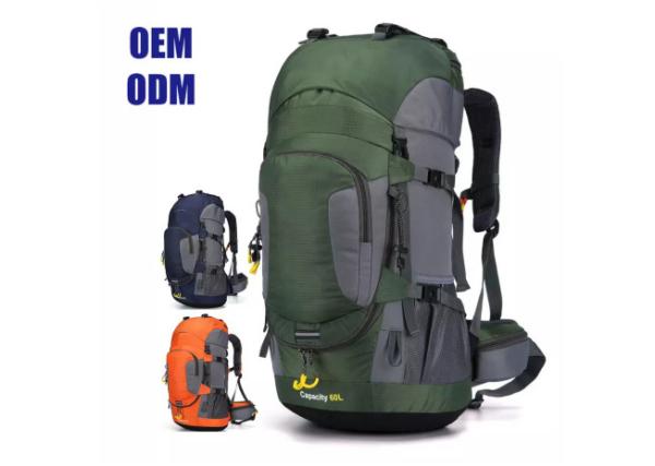 Cheap Hiking Trekking Waterproof Camping Bag Unisex Polyester Material for sale