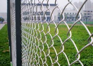 China 50*50mm Hot Dip Galvanized Chain Link Wire Mesh Fence For Football Ground Net on sale