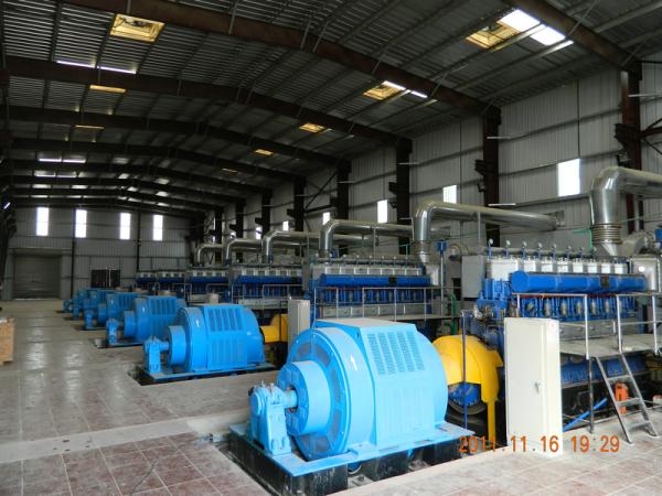 Cheap 6 X 2MW Electric Power Station Four Stroke Generator Set Pressure Lubrication Method for sale