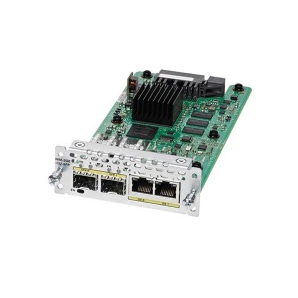 Cheap Cisco Ethernet WAN Network expansion Interface Module NIM-2GE-CU-SFP  brings high-density Small Form-Factor Pluggable (SFP) for sale