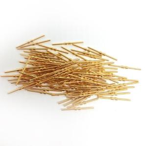 China Brass Gold Plated Solid Needle Gold Plated Test Probe Pogo Pin / Spring Thimble on sale