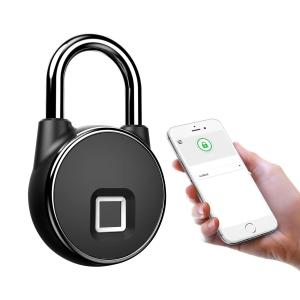 China Fingerprint Padlock Waterproof Wifi APP Control Padlock Small Figerprint Lock on sale