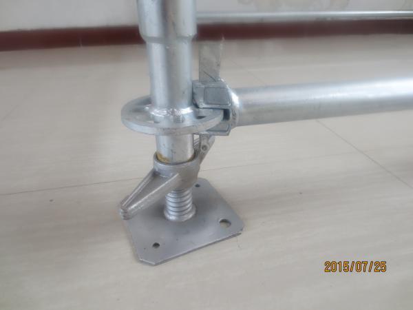 Cheap All round / Layer / Ringlock Scaffolding System with jack base ledger brade and rosette for sale